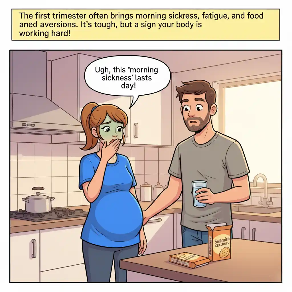 Surviving Morning Sickness: A Pregnancy Comic